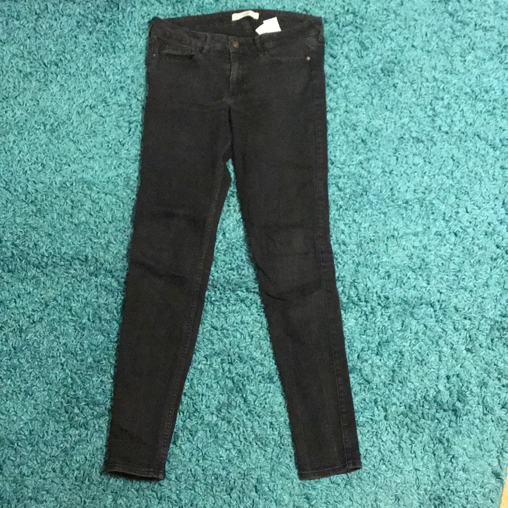 Light wash used black jeans Abercrombie and Fitch